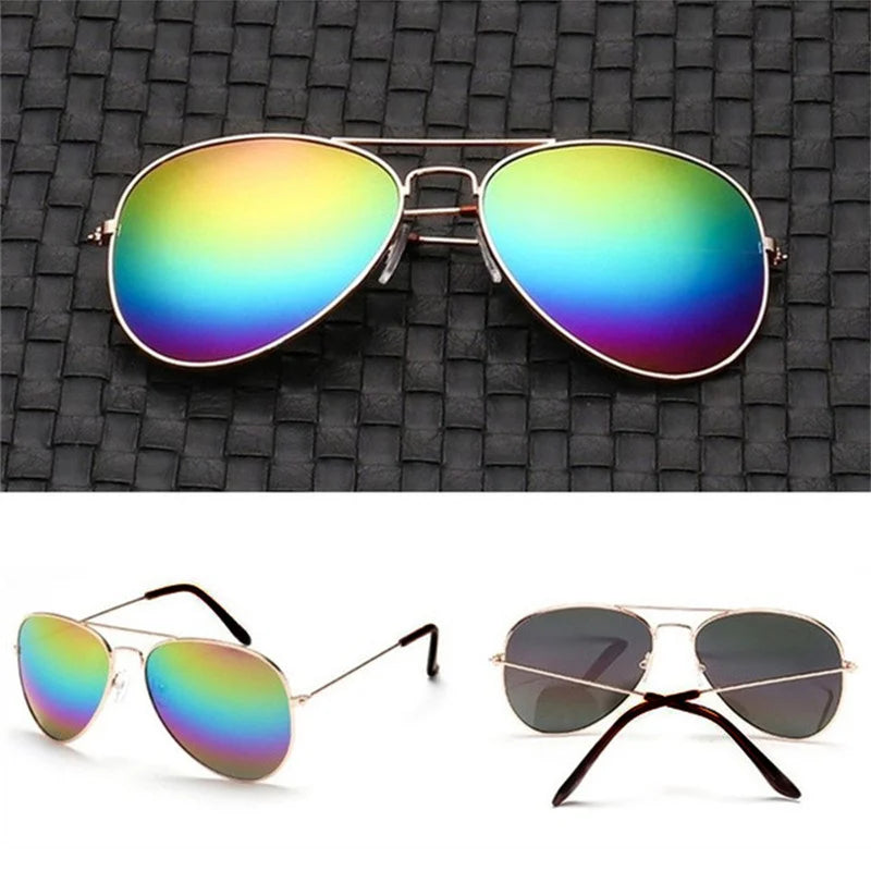 Lunettes de Soleil Mix Aviateur avec Monture en Métal