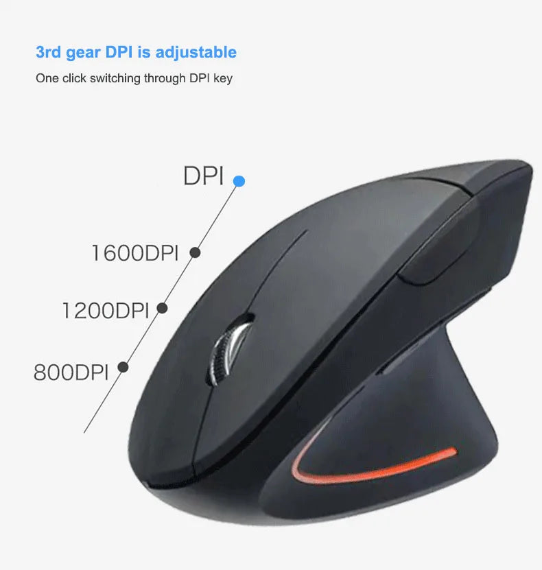 Souris Ergonomique Verticale Sans Fil - Confort et Performance