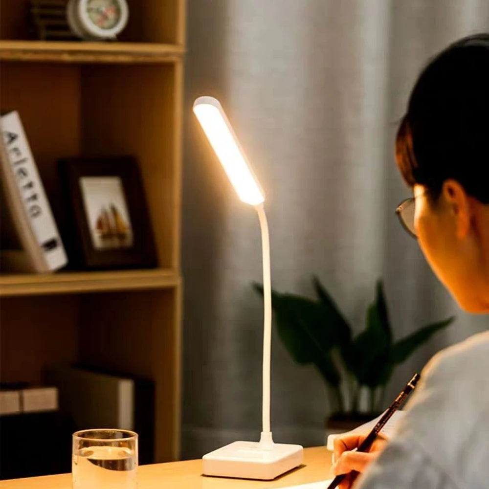 Lampe de Table LED Rechargeable - Lumière Douce et Réglable pour Lecture et Travail