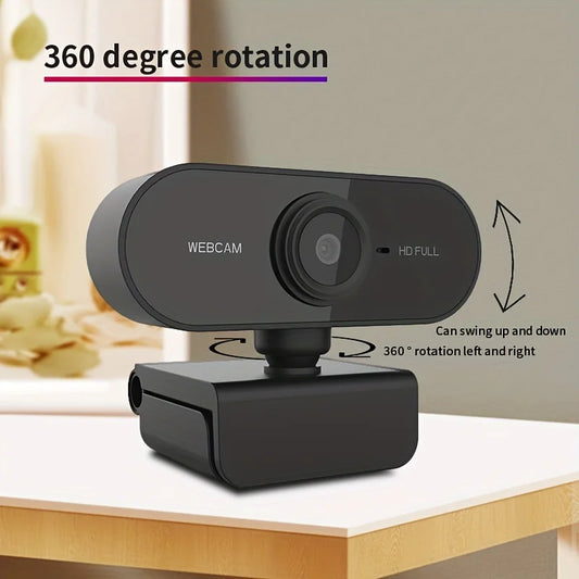 Webcam Caméra 1080P Full HD - Clarté et Polyvalence pour Vos Appels Vidéo