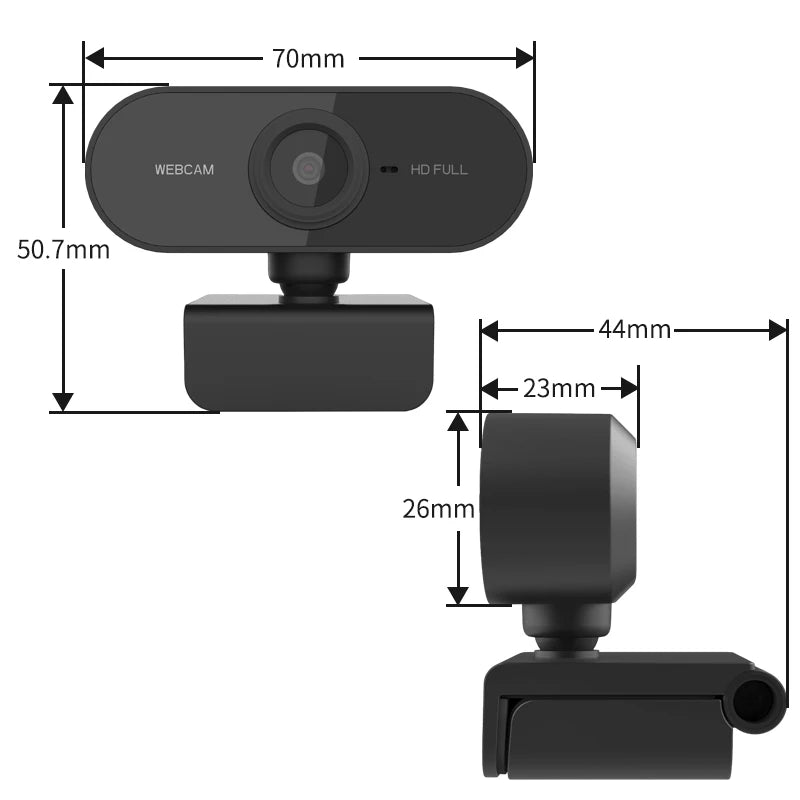 Webcam Caméra 1080P Full HD - Clarté et Polyvalence pour Vos Appels Vidéo