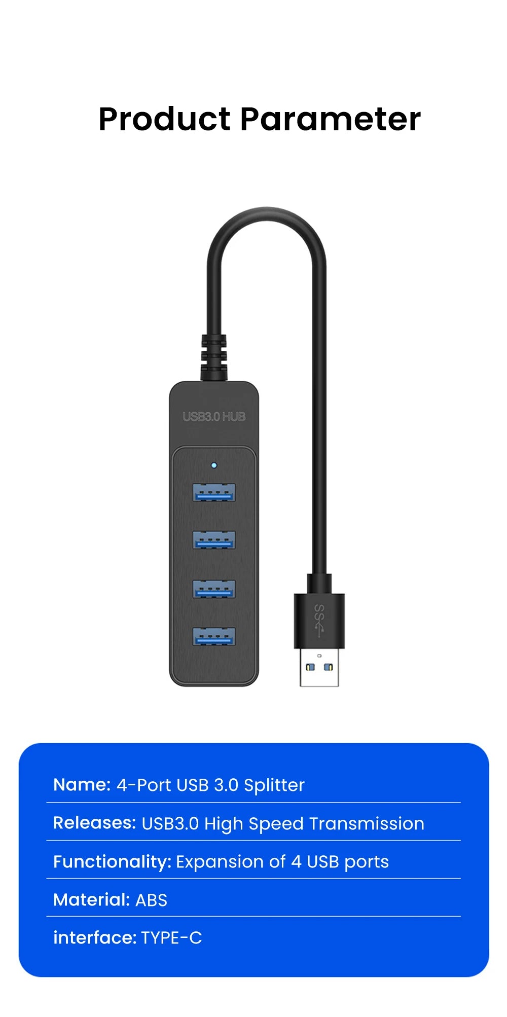 Hub USB 3.0 4 Ports