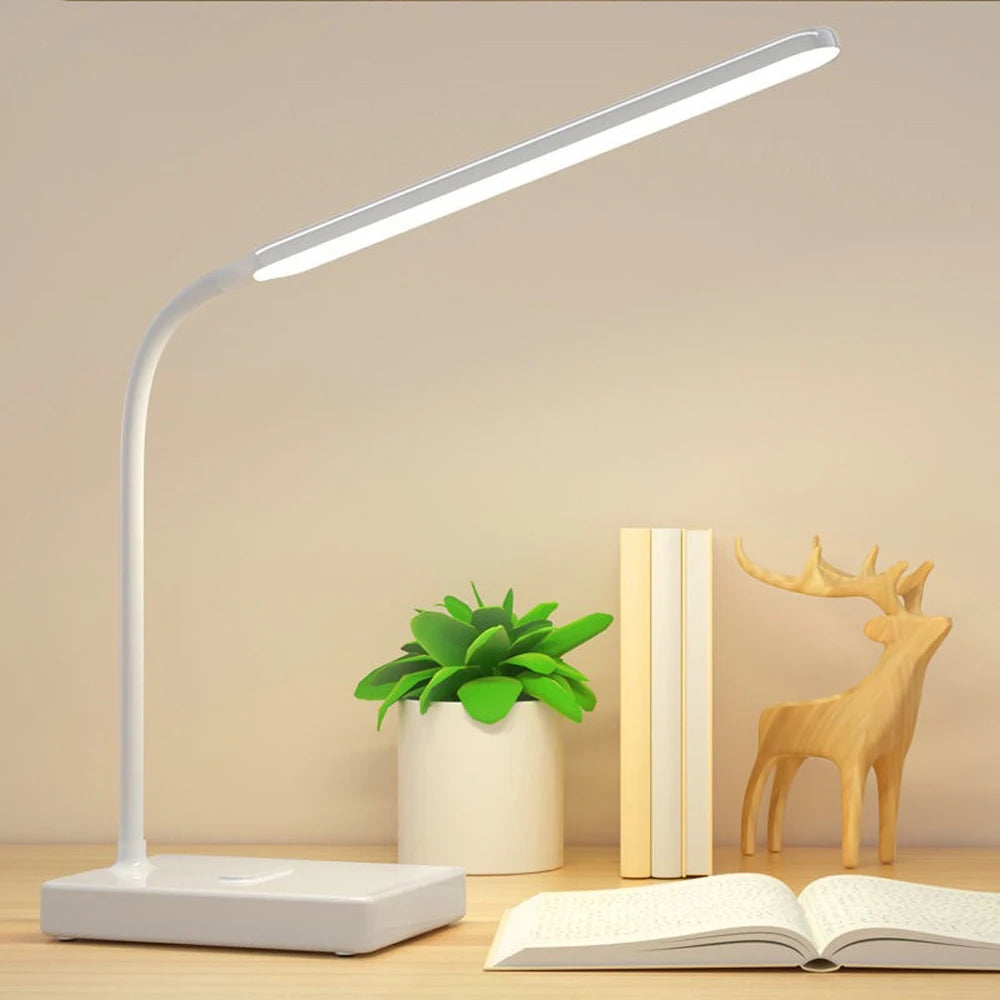 Lampe de Table LED Rechargeable - Lumière Douce et Réglable pour Lecture et Travail