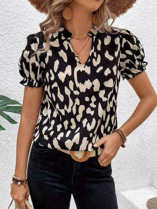 Blouse à Col V "Resort Style"