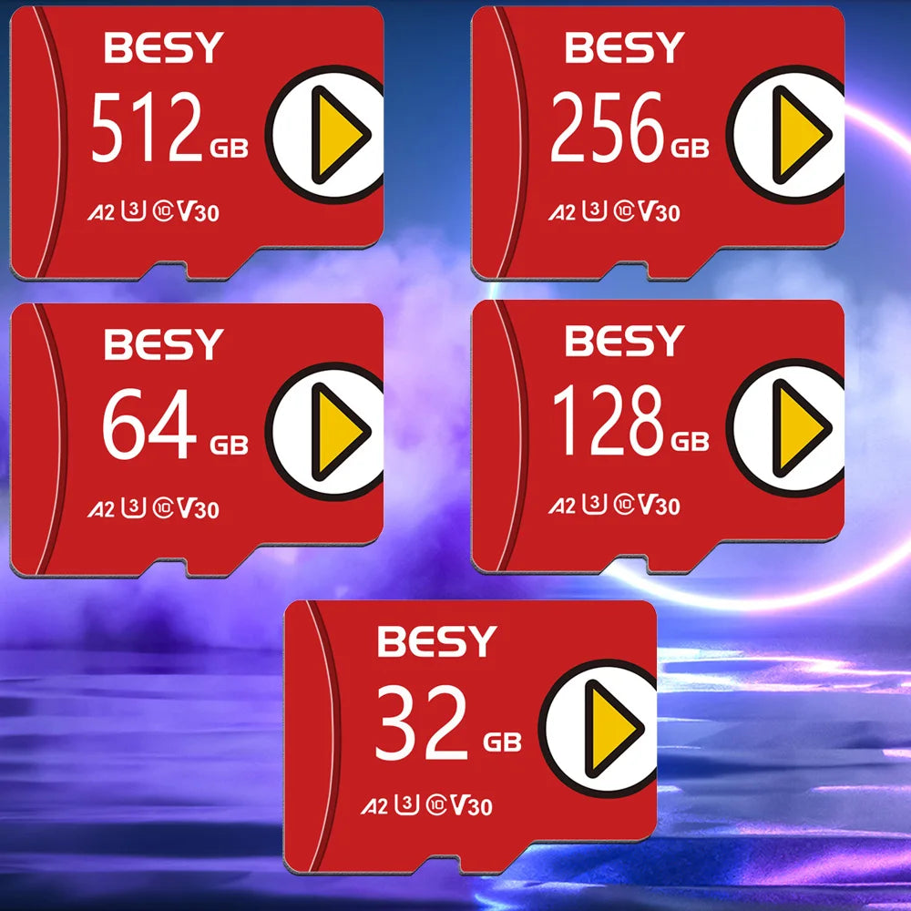 Carte Mémoire MicroSD BESY 1 - Stockage Haute Vitesse et Fiable