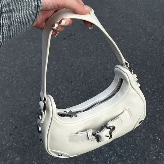 Sac à Bandoulière Vintage Coréen Étoile Blanche