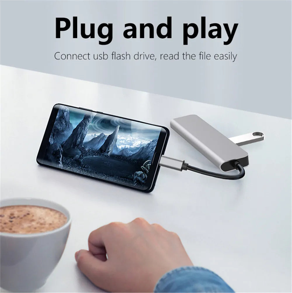 Hub USB C -  7 en 1